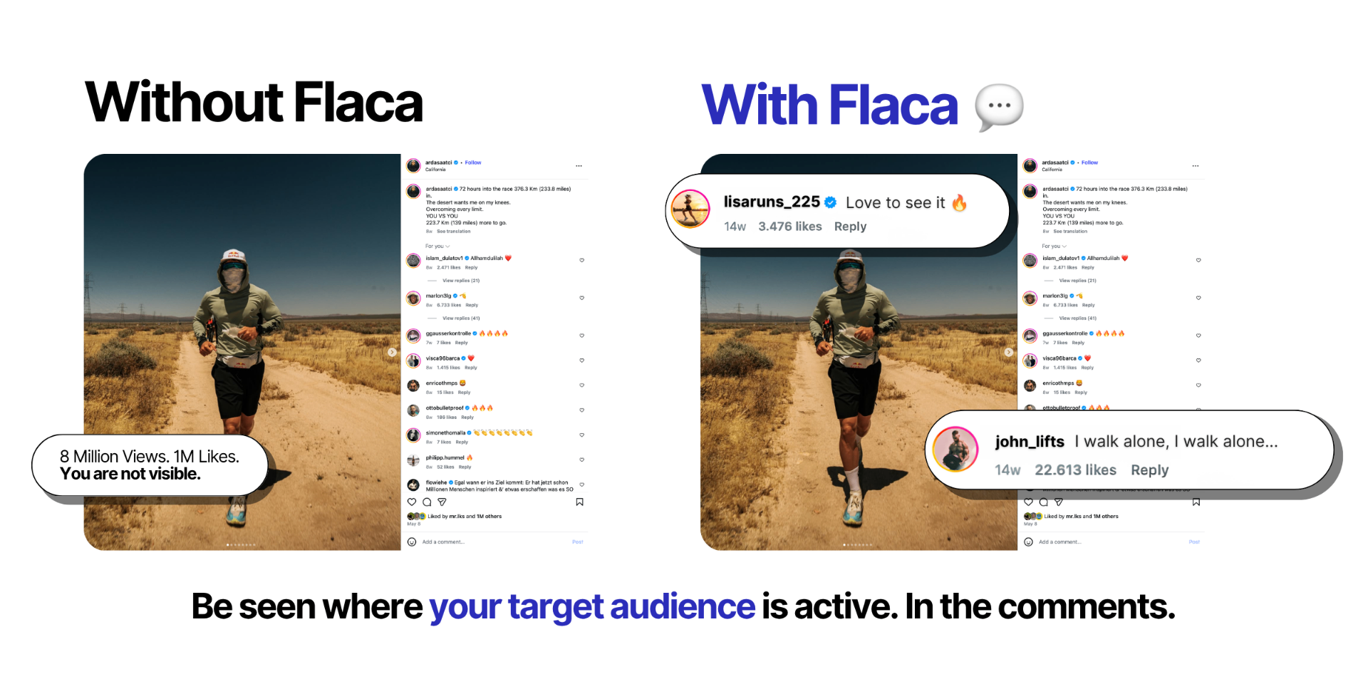 Without Flaca vs. With Flaca